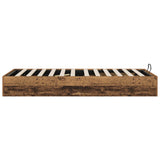 Ottoman Bed Frame Old Wood 80.5 x 200 cm Engineered Wood 3409267