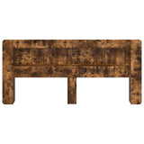 Headboard Cabinet with Storage Smoked Oak Engineered Wood 8001296