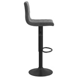 Bar Stools 2 pcs Dark Grey Velvet 333732