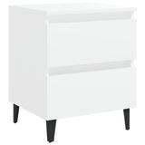 Bed Cabinet White 40x35x50 cm Engineered Wood 805869