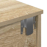 Wall Shelf with Drawers Sonoma Oak 80x34x17 cm Engineered Wood 859952