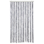 Insect Curtain Grey and White 118x220 cm Chenille 315125
