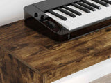 Keyboard Stand Smoked Oak 100 x 32 x 64 cm Engineered Wood 899499
