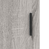 Highboard Grey Sonoma 69.5x34x180 cm Engineered Wood 3199639