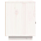 Bedside Cabinet White 40x34x45 cm Solid Wood Pine 818297