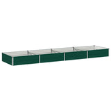 Raised Garden Bed Green 320 x 80 x 24 cm Galvanised Steel 8006496