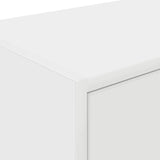 Garage Wall Cabinets 2 pcs White Engineered Wood 860644