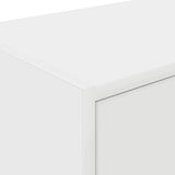 ZNTS Garage Wall Cabinets 2 pcs White Engineered Wood 860644