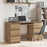 Writing Desk Artisan Oak 140x50x77 cm Engineered Wood 855961