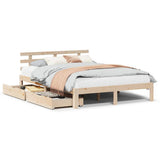 Bed Frame with Drawers without Mattress 150x200 cm King Size 3302012