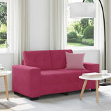 Sofa Wine Red 160 x 77 x 82 cm Fabric 4105114