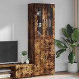 Highboard FLORIN Smoked Oak 60 x 35 x 182 cm Engineered Wood 3397919