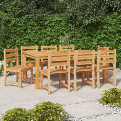 Garden Chairs 8 pcs Solid Wood Teak 3157176