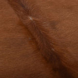 Real Cowhide Rug Brown and White 180x220 cm 376703