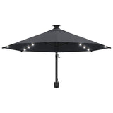 Wall-mounted Garden Parasol with LEDs 300 cm Anthracite 312524