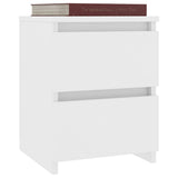 Bedside Cabinets 2 pcs White 30x30x40 cm Engineered Wood 800514