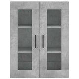 Highboard Concrete Grey 69.5x34x180 cm Engineered Wood 3198365
