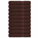 Sauna Towels "FROGN" 10 pcs Brown 80x200 cm 360 gsm 136769