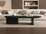 Modern coffee table, Oval Center Table, spray-painted end table, simple sofa table, side table, MDF, N605P387937S