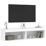 TV Cabinets with LED Lights 2 pcs White 60x30x30 cm 837128