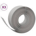 Garden Edgings 3 pcs Grey 10 m 20 cm Polyethylene 3155453