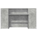 Reception Desk Concrete Grey 180x50x103.5 cm Engineered Wood 3324208