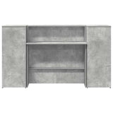 Reception Desk Concrete Grey 180x50x103.5 cm Engineered Wood 3324208