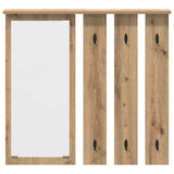 Wall-Mounted Coat Rack with Shelf Artisan oak 84 x 10 x 80 cm 874498