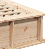 Bed Frame Brown 120 x 190 cm Solid Pine Wood 3385727