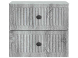 Wall-Mounted Bedside Cabinet Grey Sonoma 33 x 34.5 x 40 cm 897967