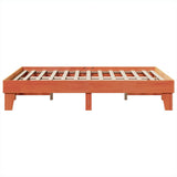 Bed Frame without Mattress Wax Brown 140x200 cm Solid Wood Pine 855357