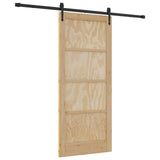 Sliding Door ORKDAL Natural 86 x 198.5 cm Solid Pine Wood 3445609