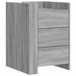 ZNTS Bedside Cabinet Grey Sonoma 45x50x65 cm Engineered Wood 848309