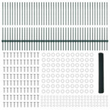 Welded Wire Fence 100 x 1 m PVC-Coated Steel Green Mesh 3336789