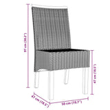 Dining Chairs 4 pcs Brown Natural Rattan 274202