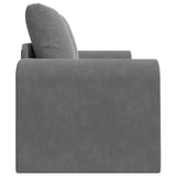 Folding Sofa Bed Dark Grey 148 x 71 x 83 cm Velvet 42030510