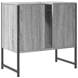 Bathroom Sink Cabinet Grey Sonoma 60x33x60 cm Engineered Wood 842459
