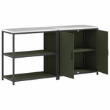 Kitchen Storage Set HATTEM 2 pcs Olive Green Cold-rolled Steel 3392655