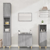 3 Piece Bathroom Furniture Set Grey Sonoma Engineered Wood 3185587