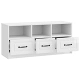 TV Cabinet High Gloss White 102 x 34.5 x 47 cm Engineered Wood 895829