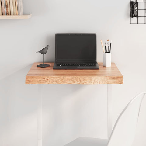 Table Top Light Brown 60x50x cm Treated Solid Wood Oak 3156349