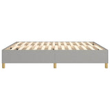 Box Spring Bed Frame Light Grey Super King Fabric 3121211