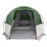Camping Tent Tunnel 4-Person Green Waterproof 94631