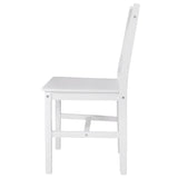 Dining Chairs 4 pcs White Pinewood 241511