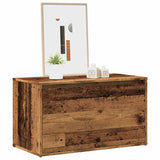 Hall Bench 80x40x45 cm Old Wood Engineered Wood 856752