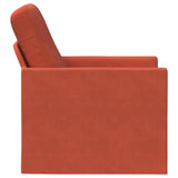 Armchair Red Orange 70 x 81 x 82 cm Corduroy Fabric 42041039