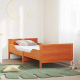 Bed Frame with Mattress Brown 80 x 200 cm Solid Pine Wood 3385954