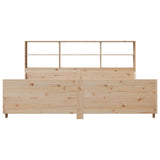 Bookcase Bed without Mattress 200x200 cm Solid Wood 3323794