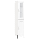 Highboard White 34,5x34x180 cm Engineered Wood 3199497