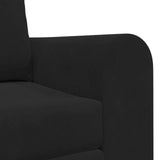 Folding Sofa Bed Black 148 x 71 x 83 cm Velvet 42030511